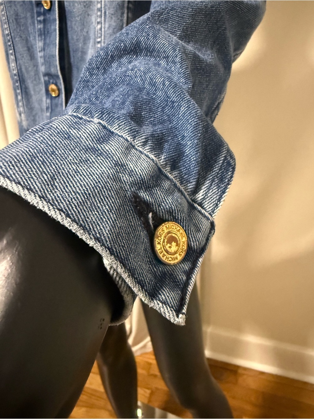 Michael Kors Medium Blue Denim Jean Jacket | Size Small | 100% Cotton - Picture 8 of 12